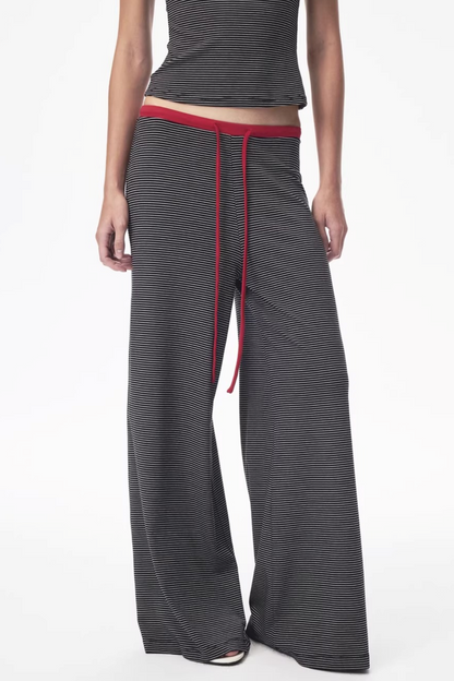 Retro Striped Tank Top and Pants Set