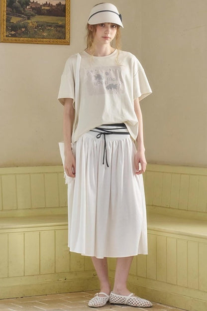 Wandering Fish Embroidered T-shirt