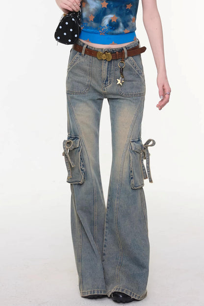 Butterfly Edge Flared Jeans