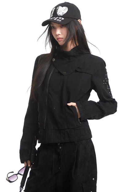 Army Green Rivet Jacket