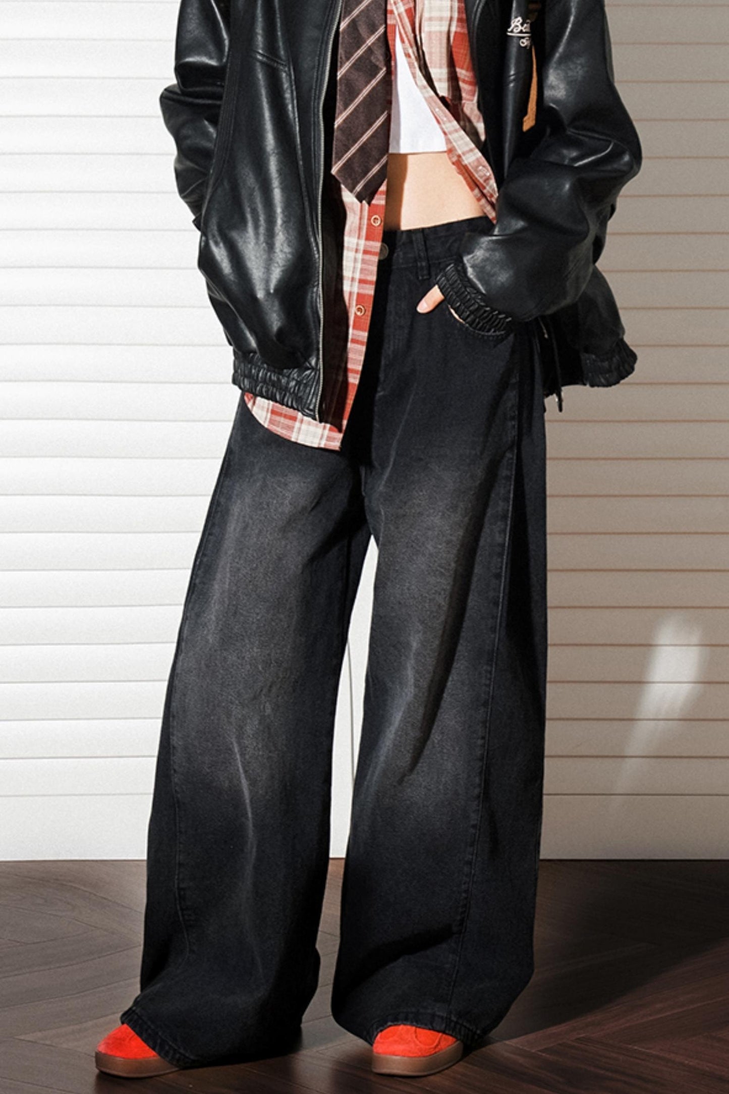 Straight Casual Split Jeans Pants