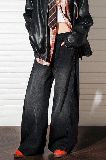 Straight Casual Split Jeans Pants
