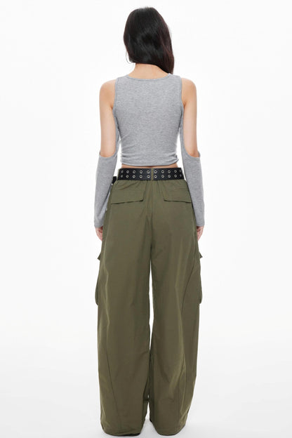 Vintage Gray Knitted Long Sleeve T-Shirt