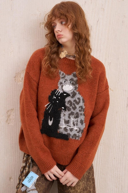 Leopard Crew Neck Sweater