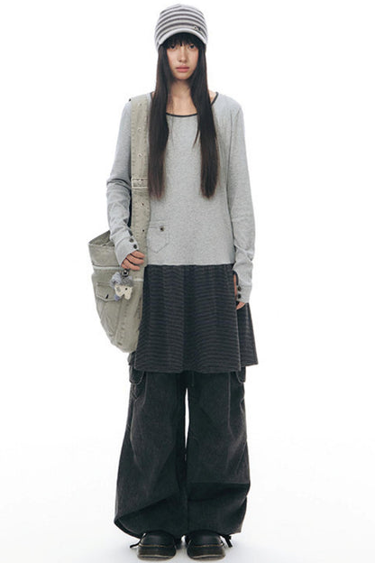 Patchwork Knit Dress