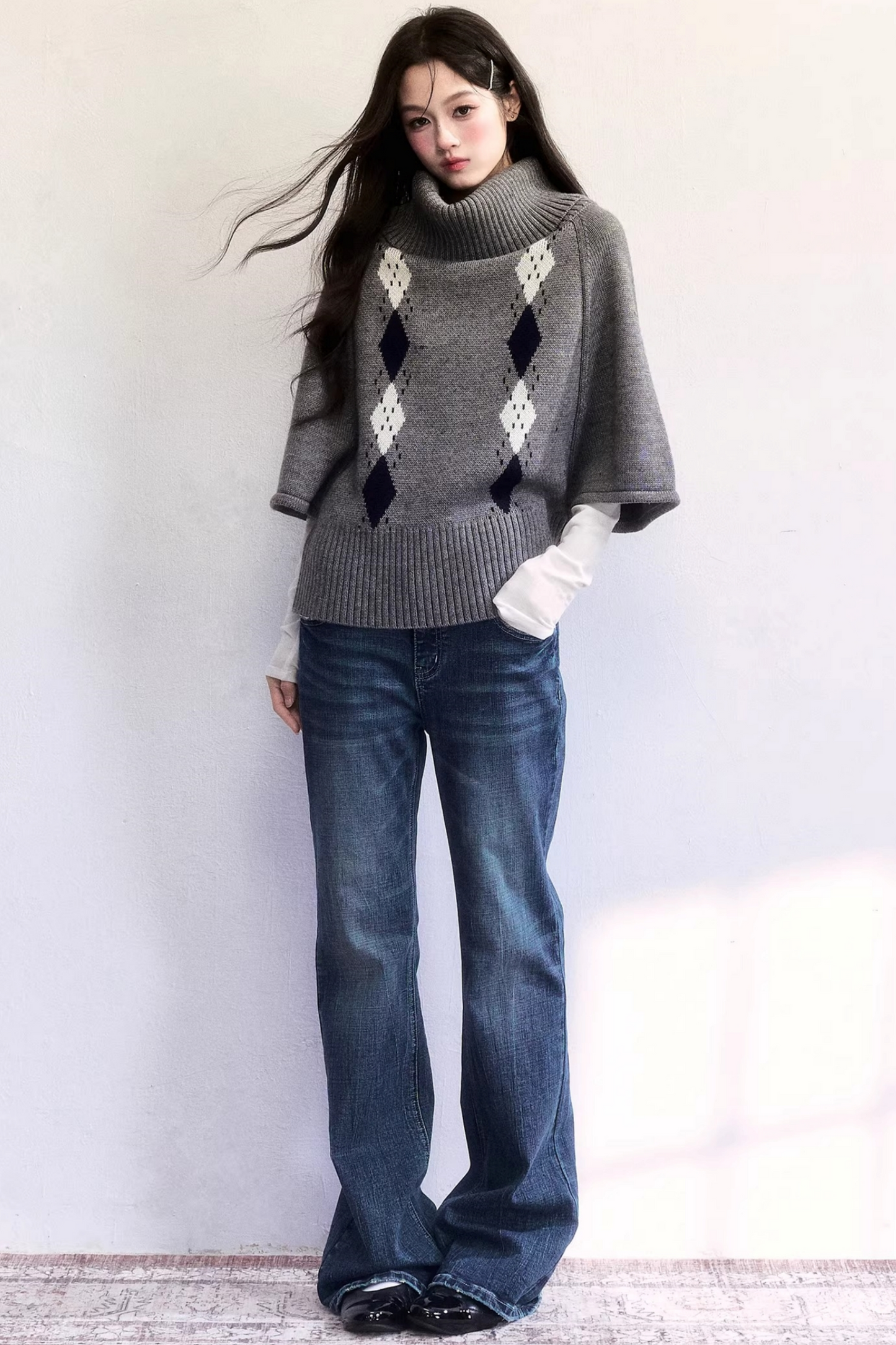 Thin Washed Denim Pants