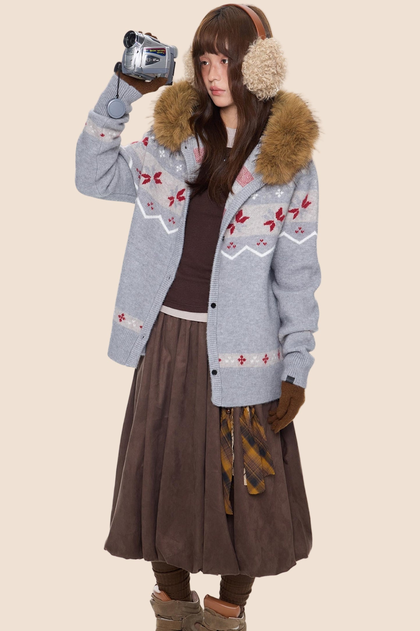 Fair Isle Sweater Jacket