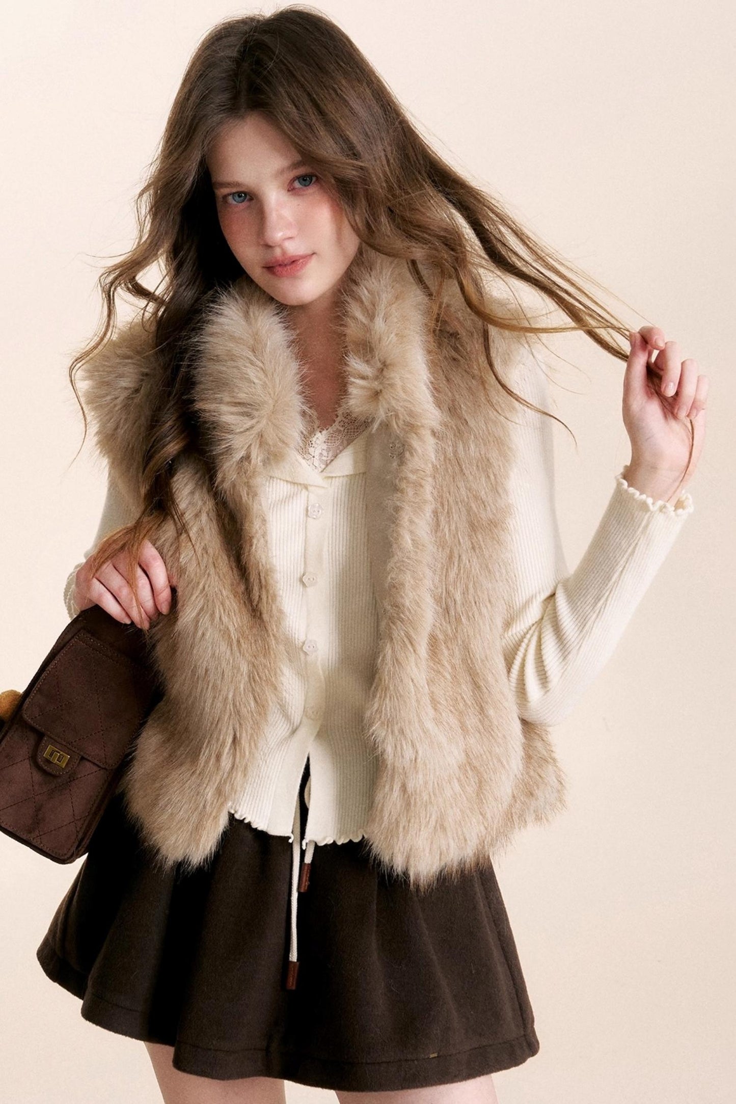 Romantic Lace Ruffled Knit Top