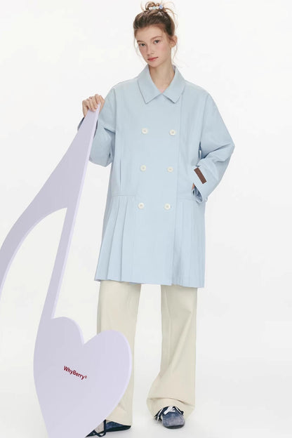 Moonlight Concerto Pleated Coat