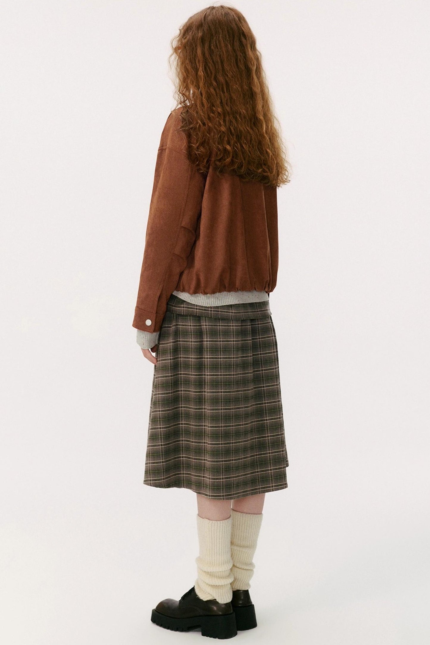 Lapel Suede Vintage Jacket