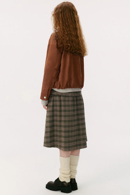 Lapel Suede Vintage Jacket