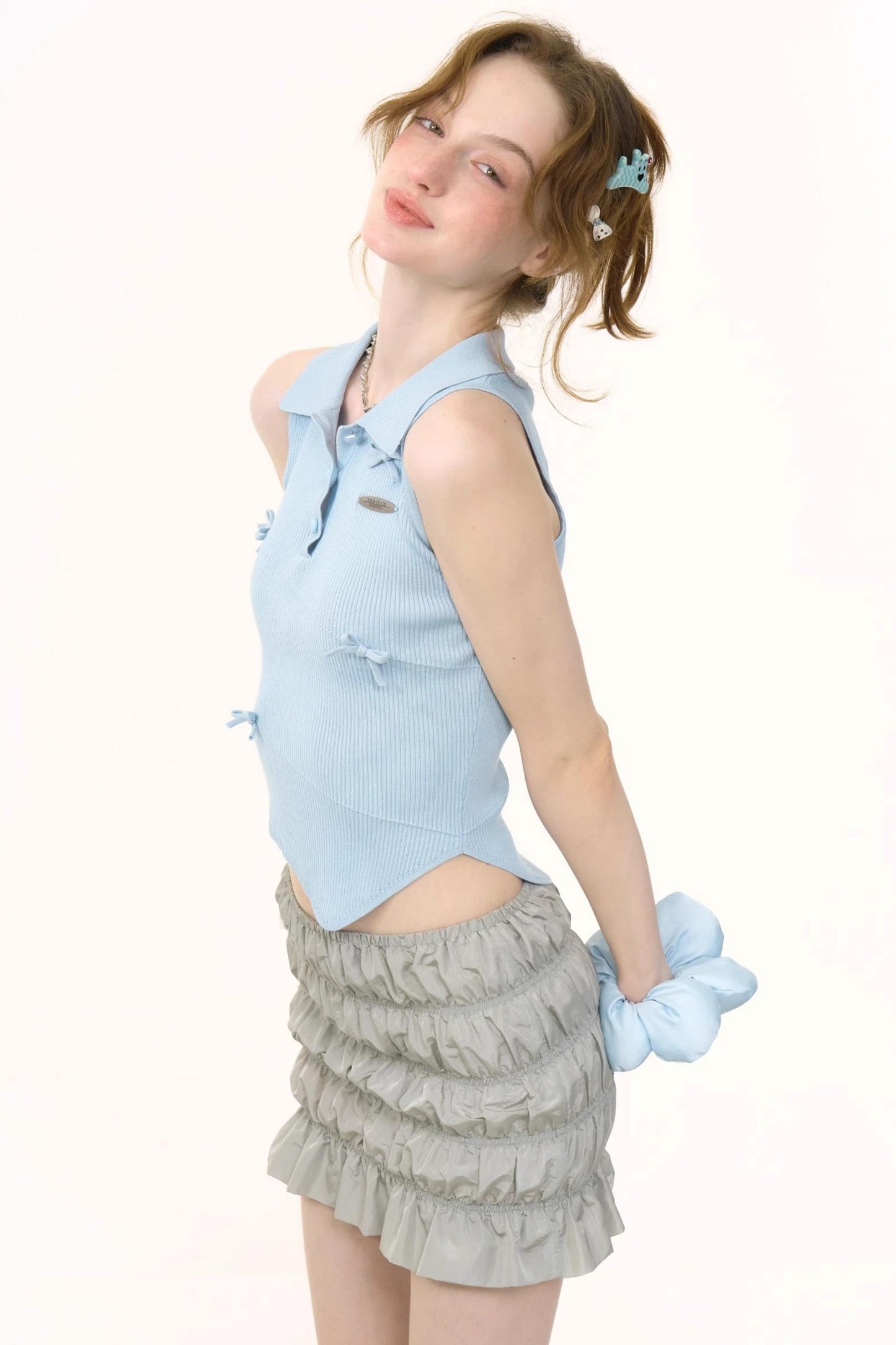 Chic Asymmetrical Polo Tank