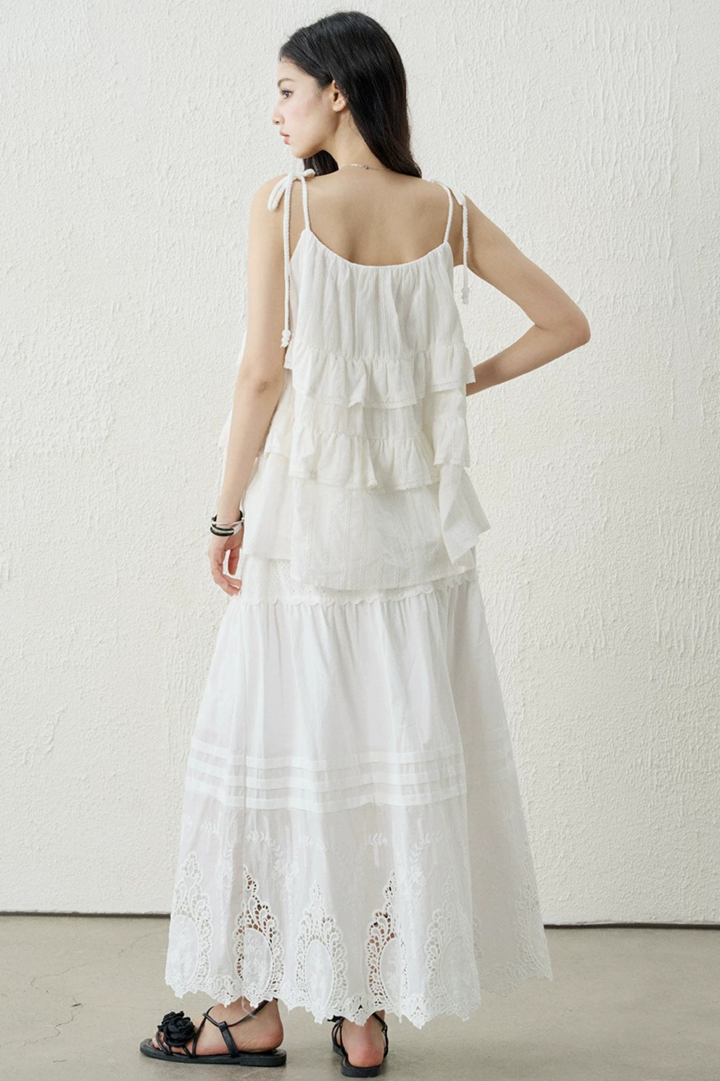 Ghostly Ruffled Halter Top