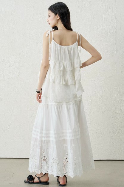 Ghostly Ruffled Halter Top