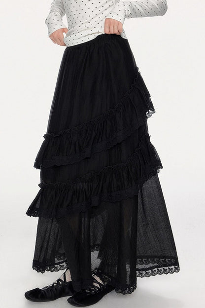 Romantic Lace Maxi Skirt