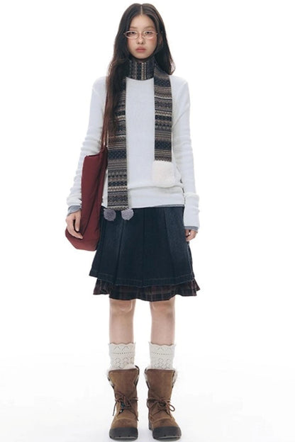 Solid Color Knitted Top