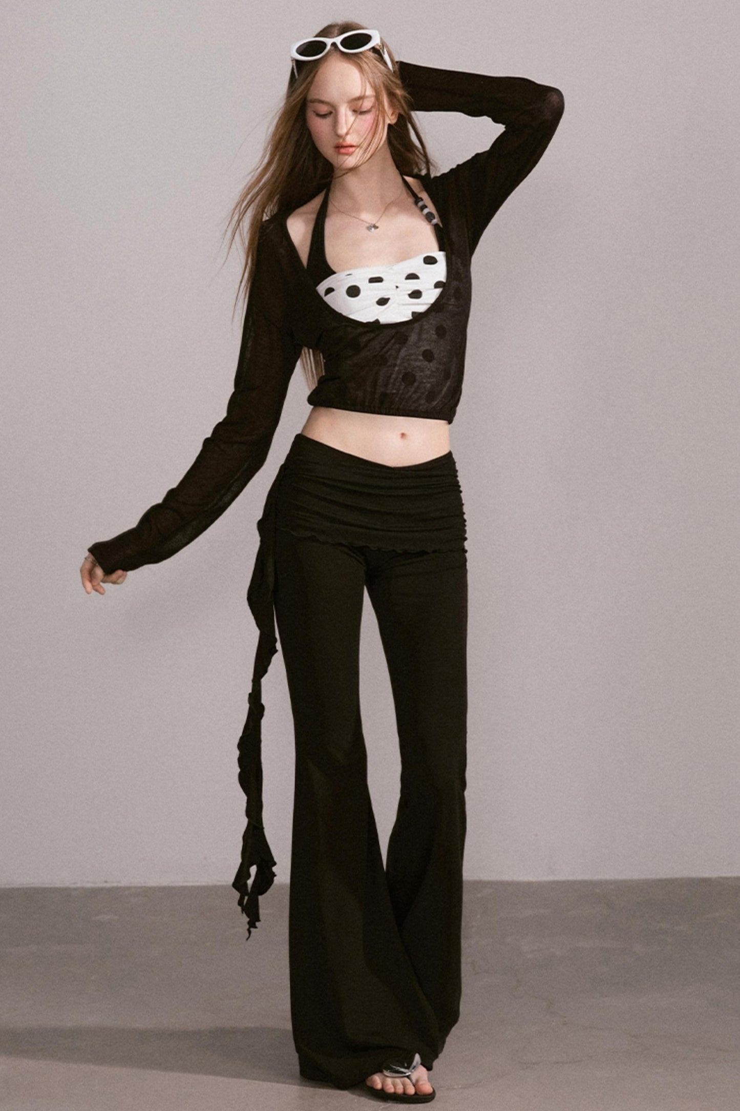 Waist Detail Two-Piece Style Camisole Set-Up