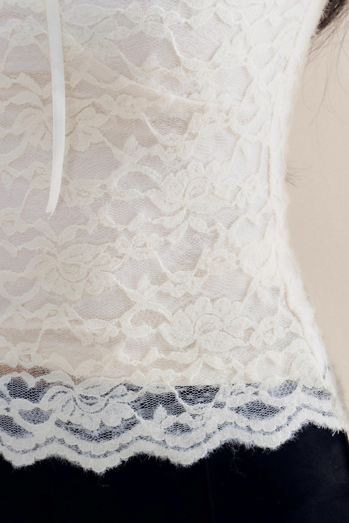 Romantic Fleece V-Neck Long Sleeve T-Shirt