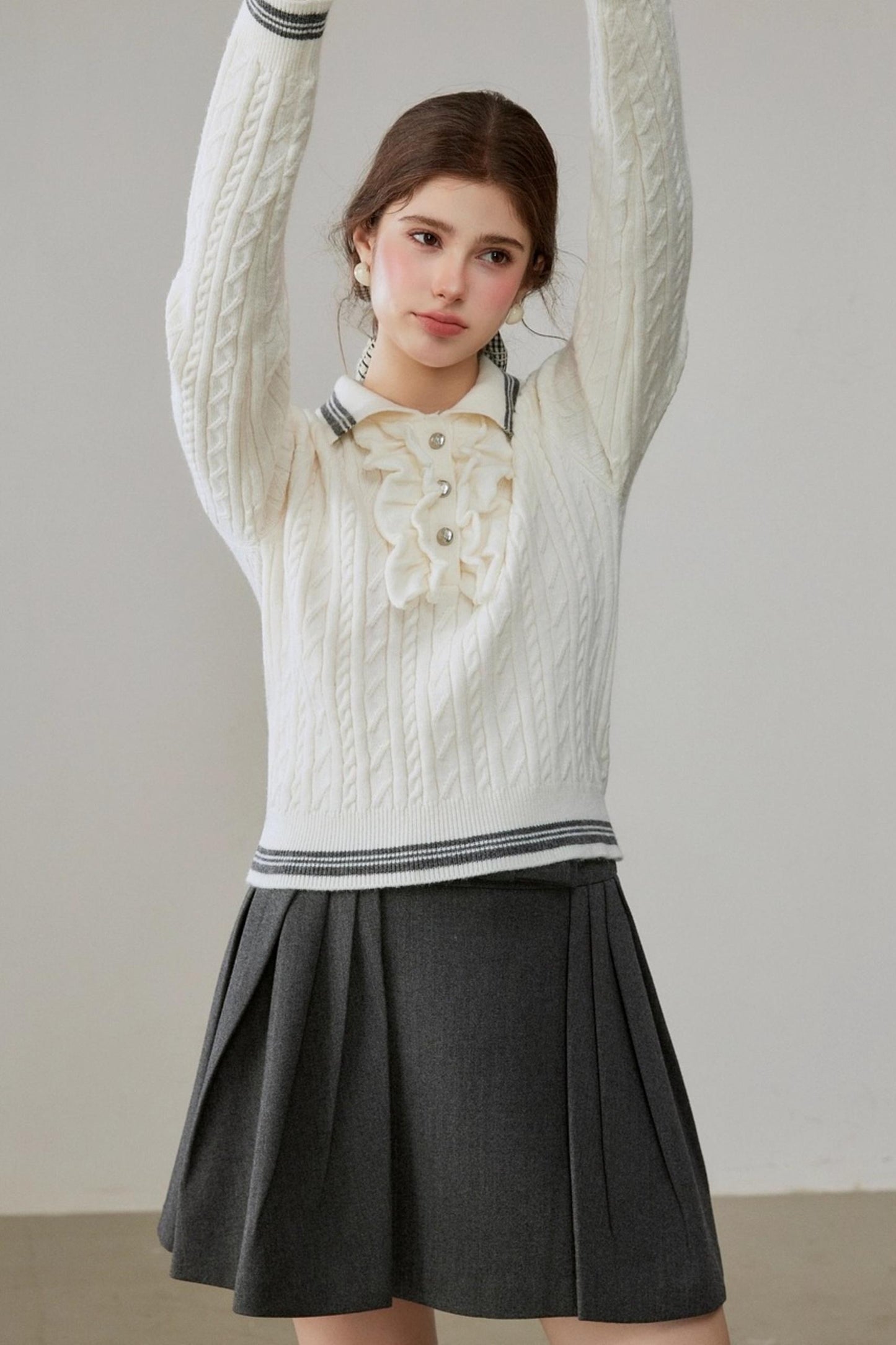 Lapel Winter Sweater