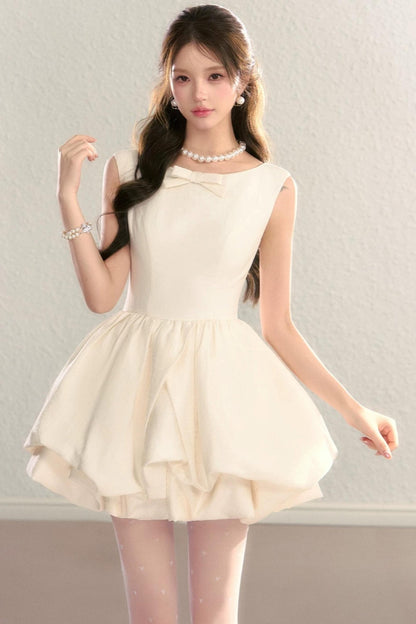 Hepburn Floral Puff Dress