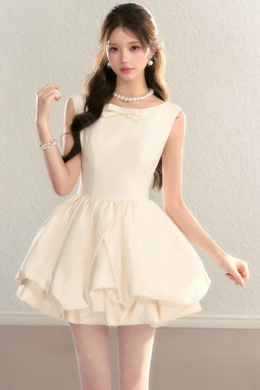 Hepburn Floral Puff Dress