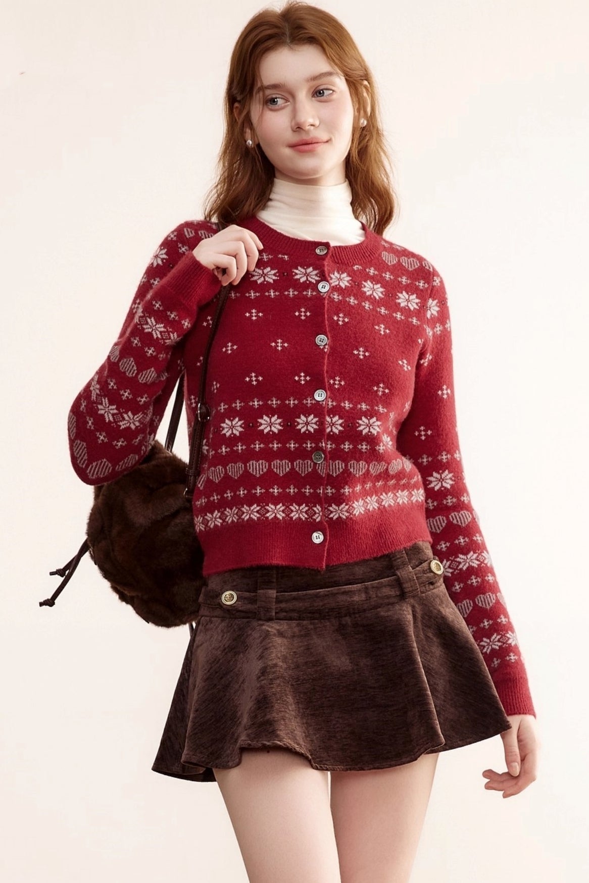Winter Fair Isle Jacquard Cardigan