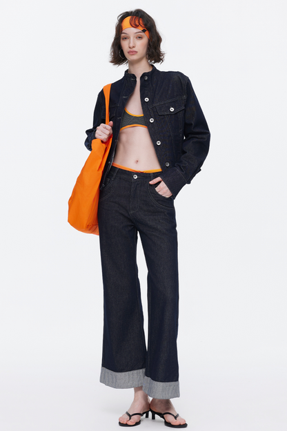 Vintage Flared Denim Pants