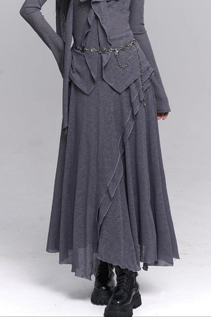 Autumn Korean Suit Skirt Set-Up