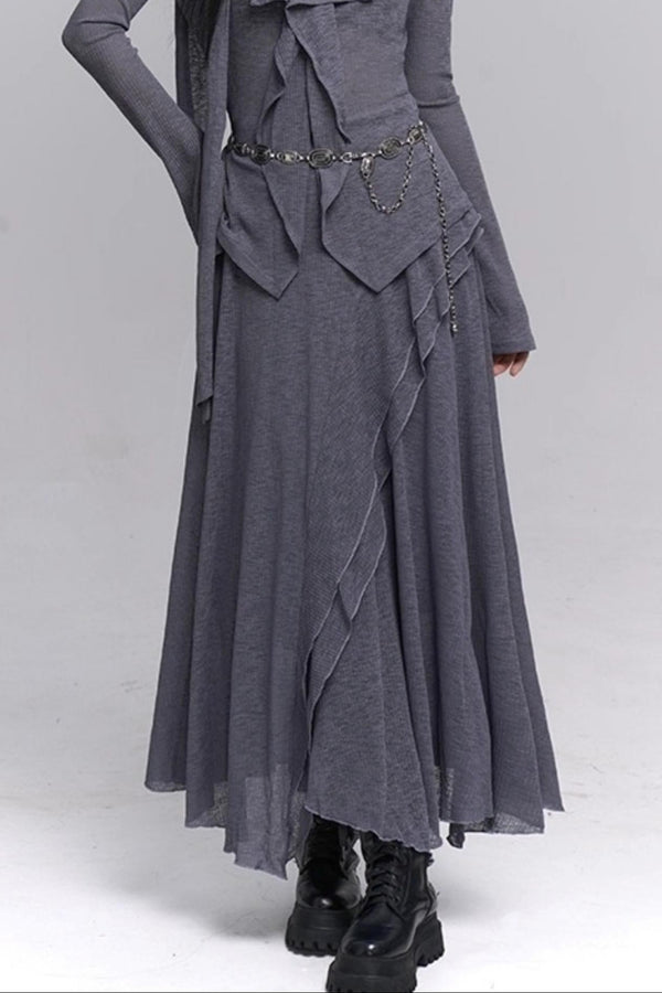 Autumn Korean Suit Skirt Set-Up