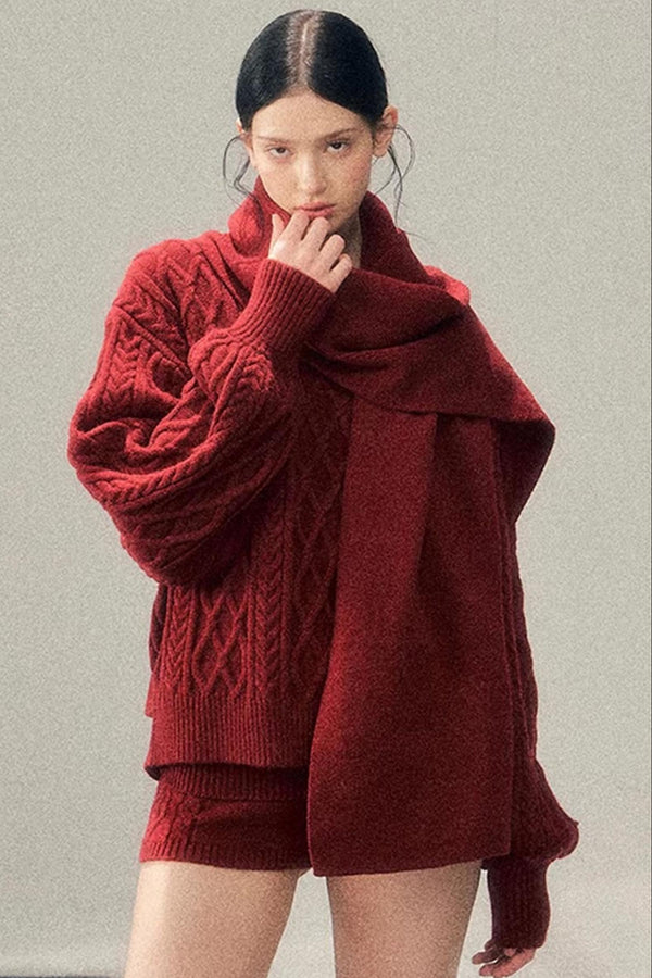 Zurich Knit Sweater Shorts Set-Up