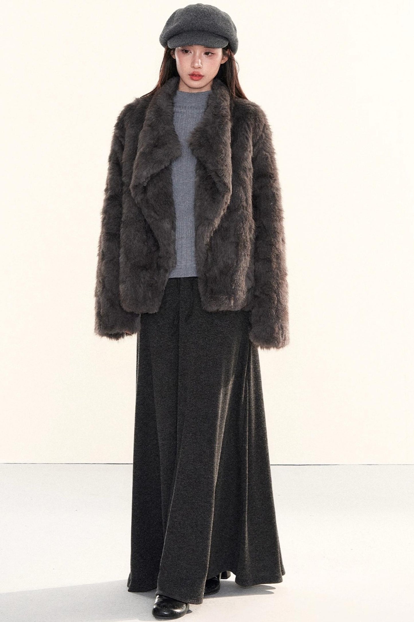 Elegant Knitted A-Line Skirt