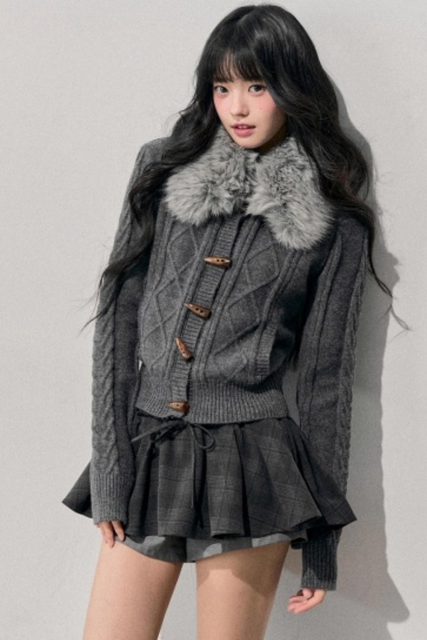 Knit Horn Button Cardigan