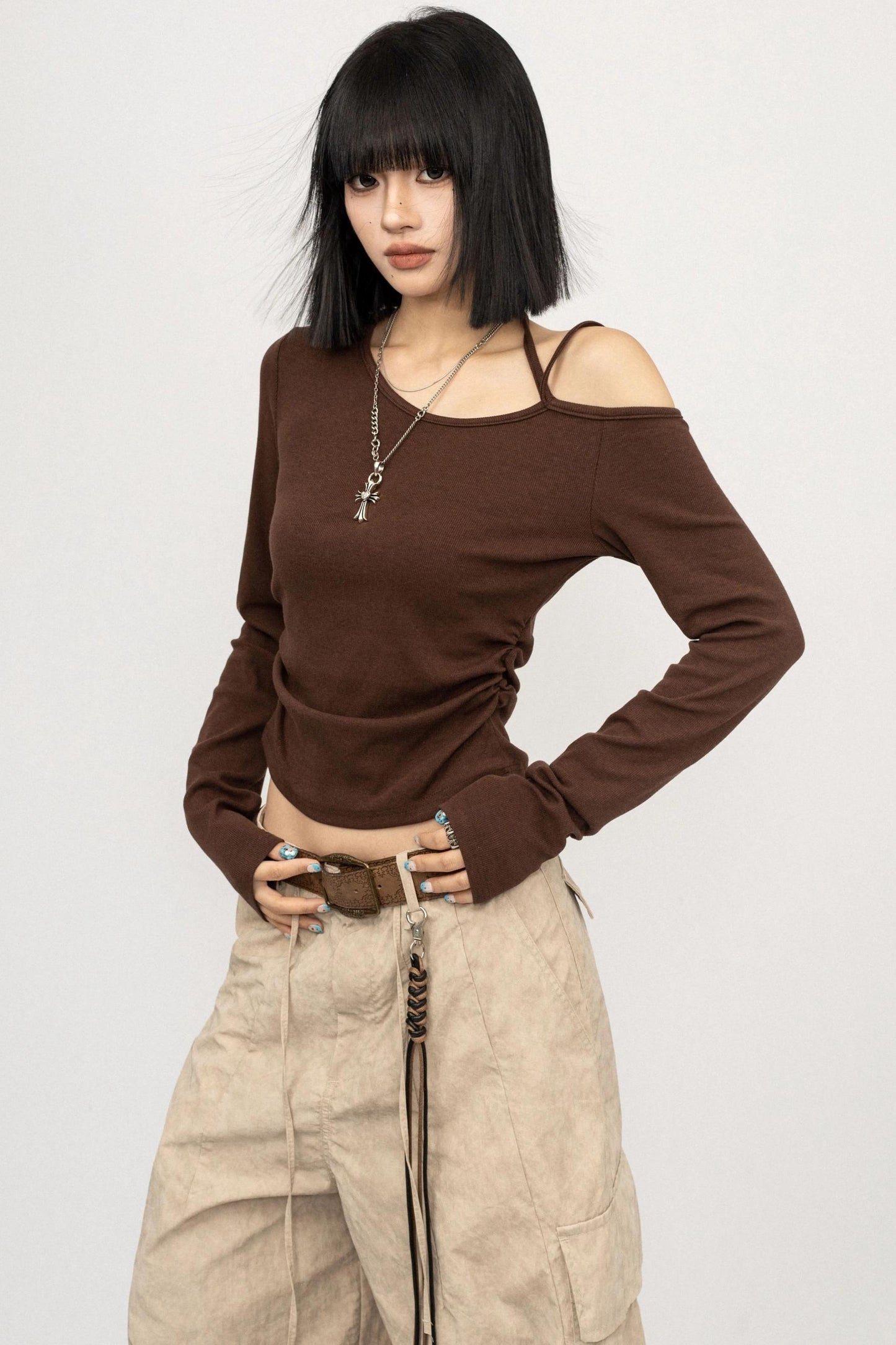 Autumn Spice Black Long Sleeve T-Shirt