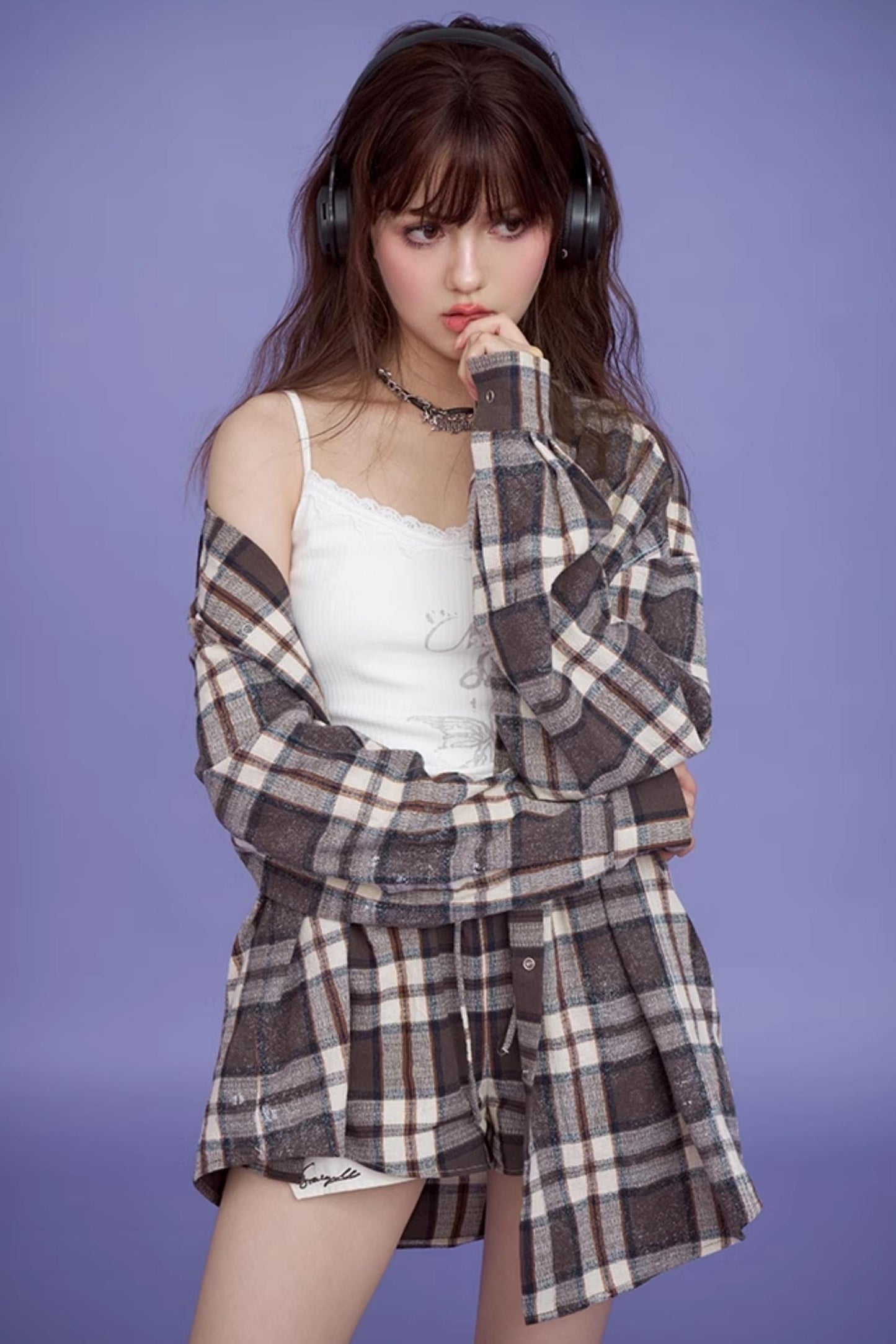 American Casual Loose Shirt Jacket Set-Up