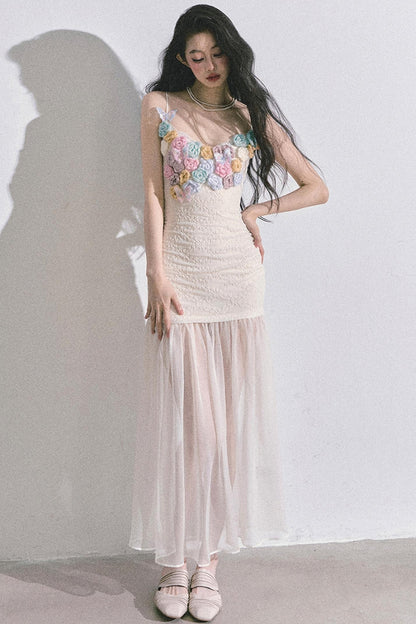 Autumn Floral Slip Dress Set-Up