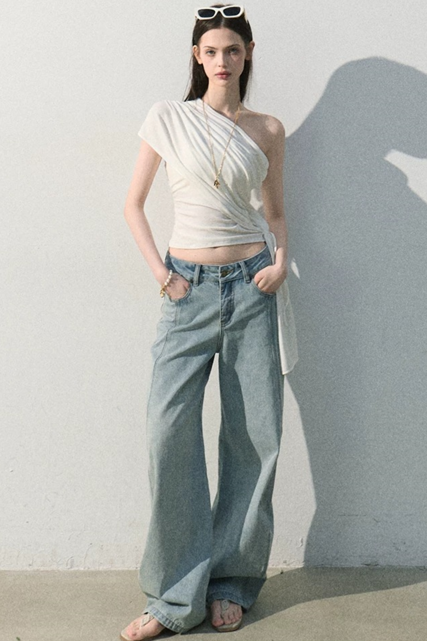 Lyocell Asymmetrical Summer Top