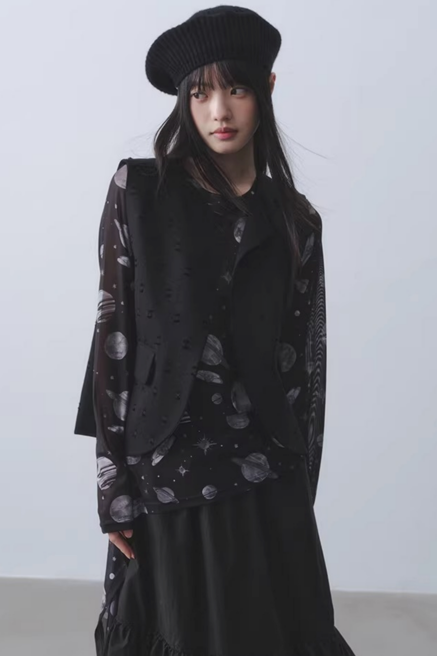 Dark Planet Sheer Top