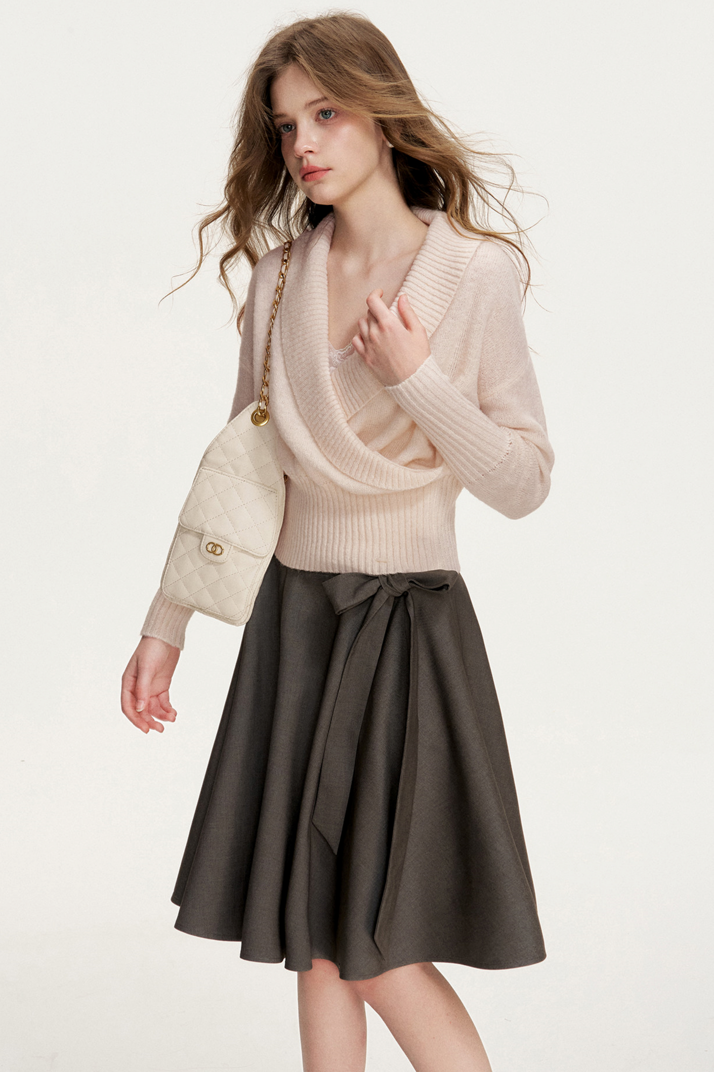 Tencel Wool A-Line Skirt Set