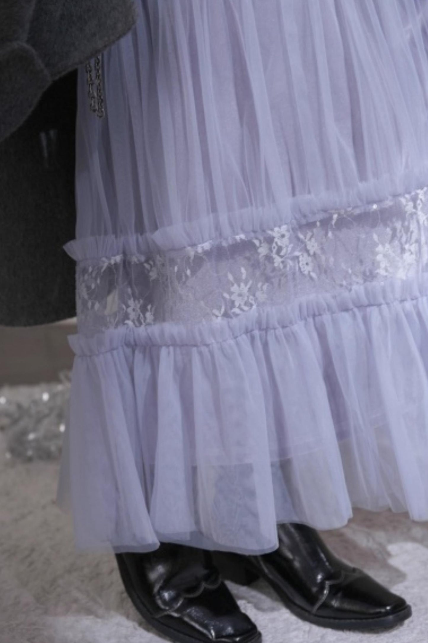 Layered Starlight Velvet Skirt