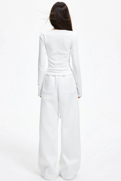 Slim Round Neck Long Sleeve Knitwear