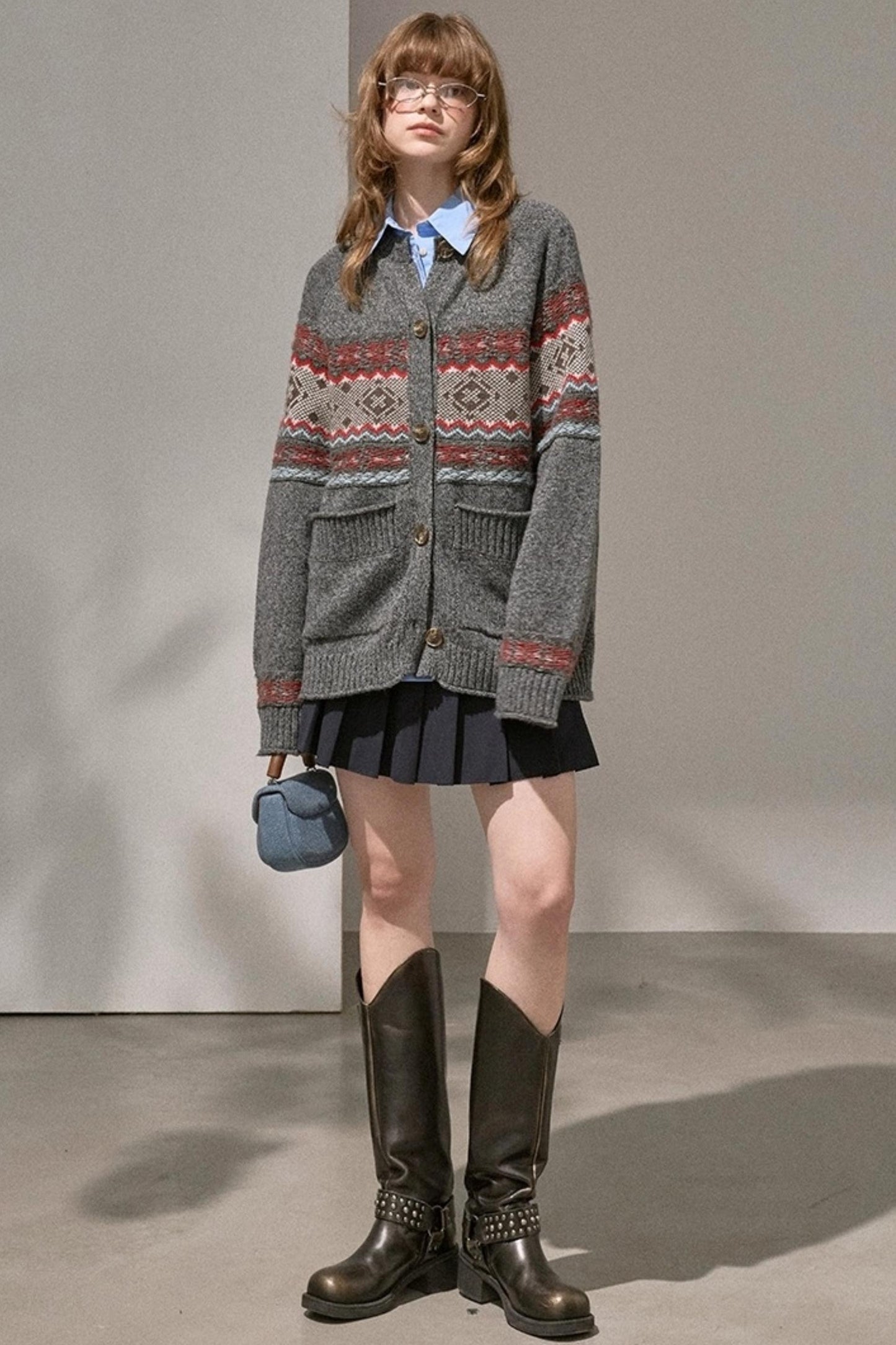 Atmospheric V-Neck Knitted Cardigan