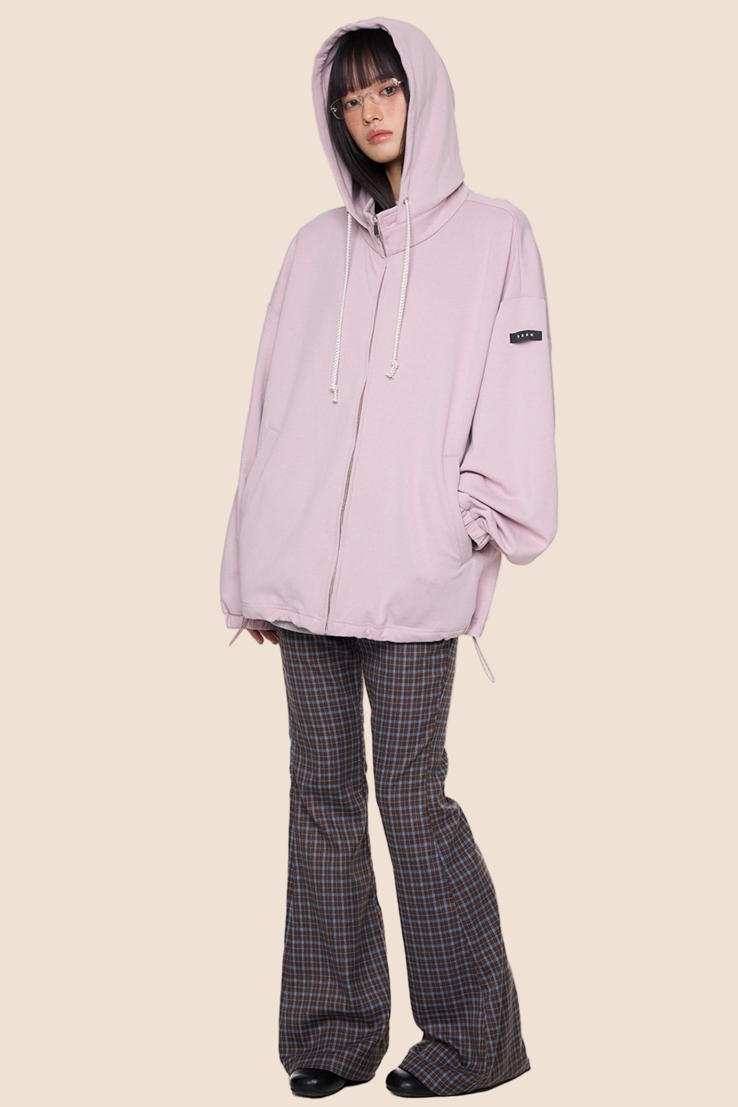 Vintage Drawstring Hoodie Jacket