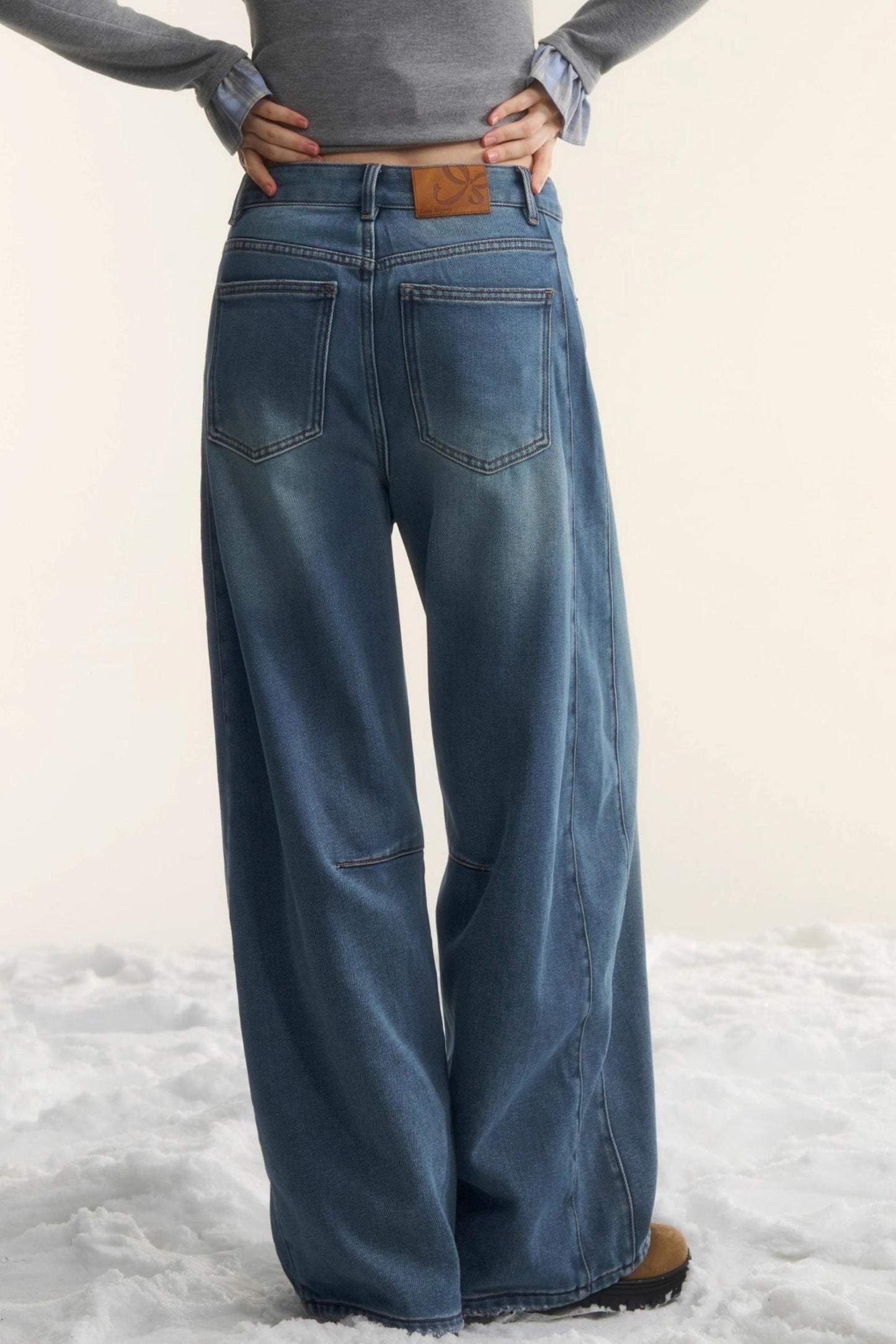 Blue Fleece-Lined Scimitar Pants