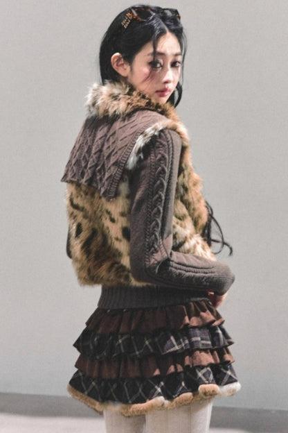 Eco-Friendly Fur Knit Coat