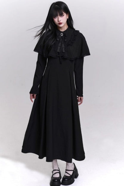 Gothic Black Long Dress