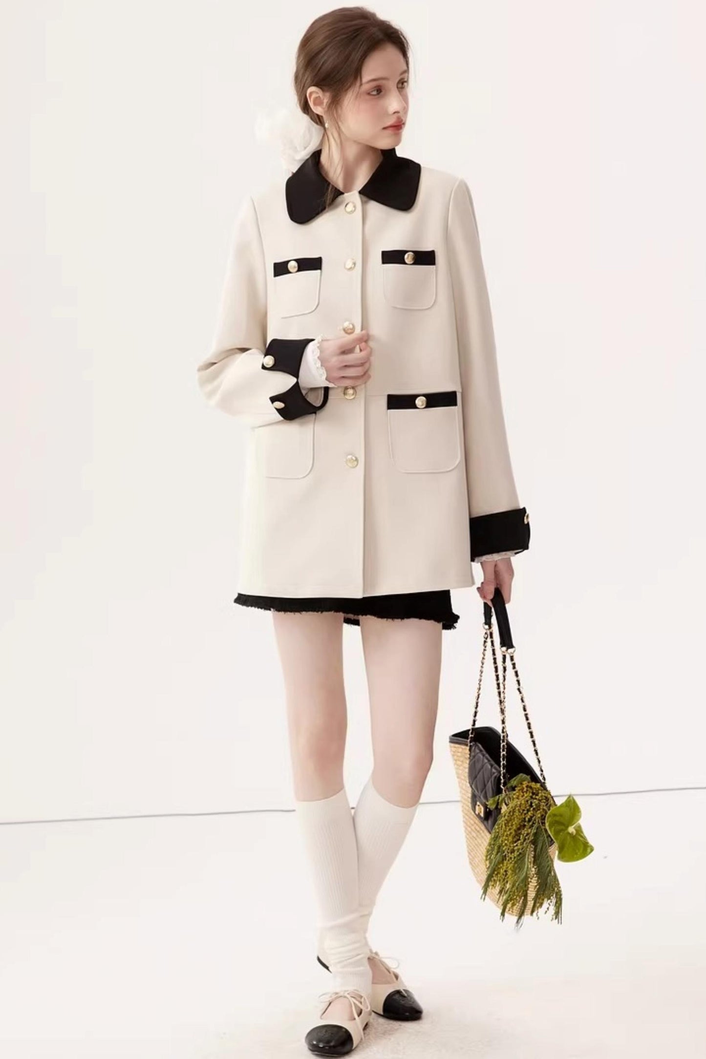 Elegant Color-Block Jacket