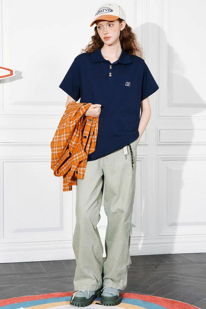 Embroidered Summer Polo Tee