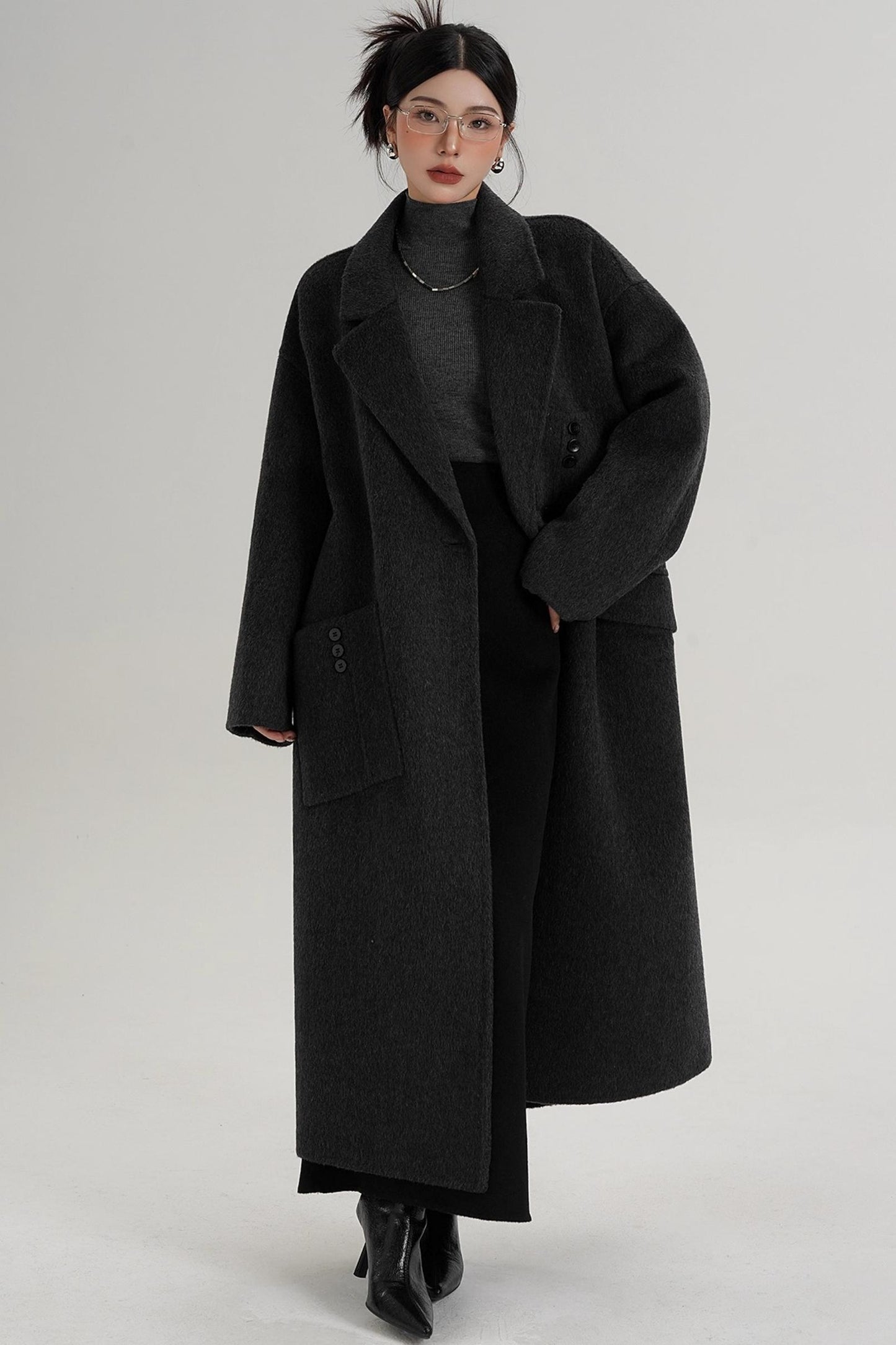 Pocket Design Wool Coat