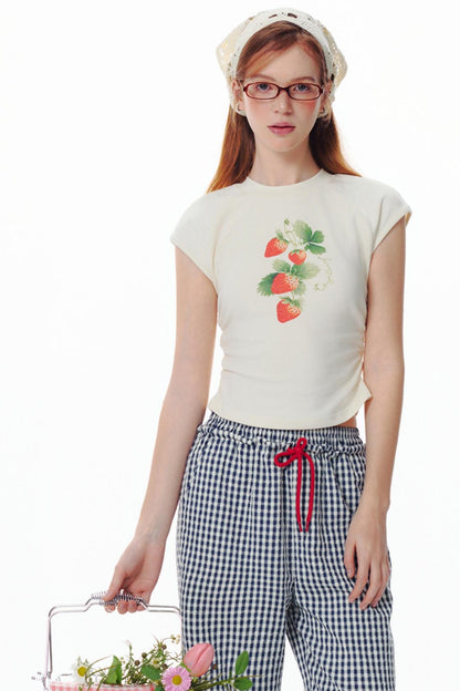 Strawberry Love Sleeveless Tee