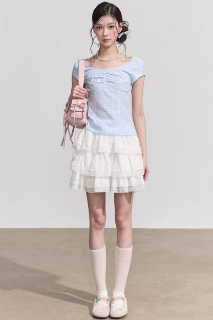 Plaid Summer Slim Top